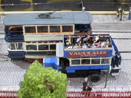 Tram and Bus at Old Park Stop